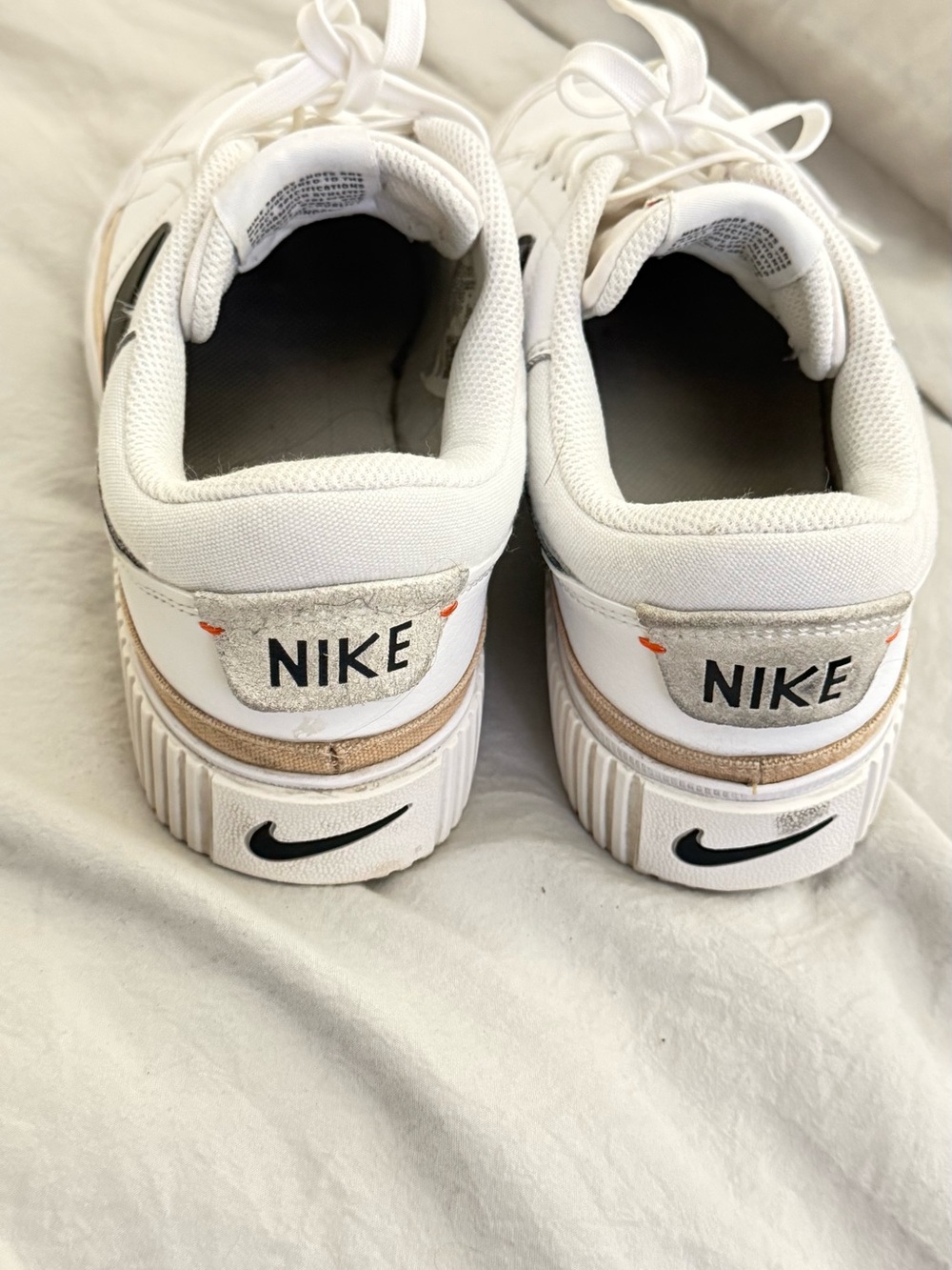 Nike Court Legacy Lift White Black Women Casual Platform Shoes Size 8.5 - Picture 3 of 8